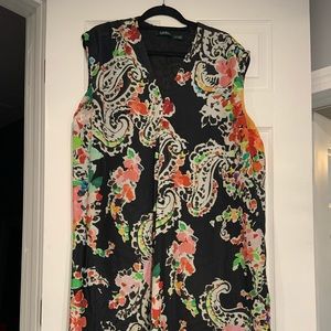 Ralph Lauren Shift dress- Floral Silk